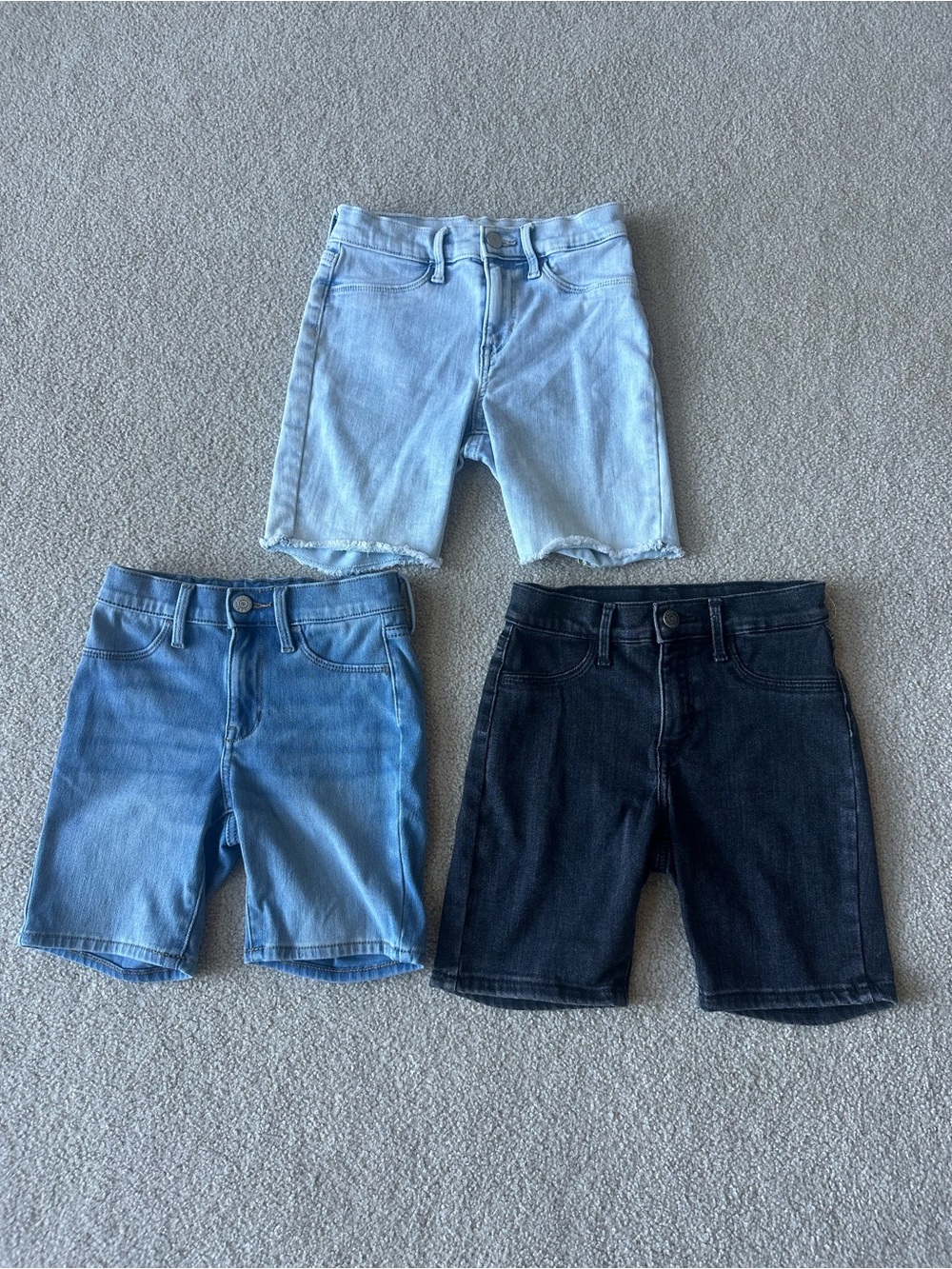 Old Navy Girls Size 10 Denim Bermuda Shorts 3 Pair Bundle Ballerina